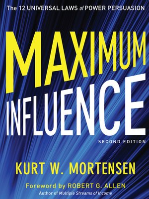 cover image of Maximum Influence